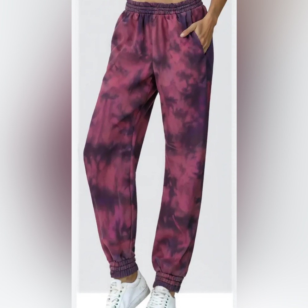 PINK Victoria's Secret Tie-Dye Design Sweatpants Joggers - Picture 1 of 6